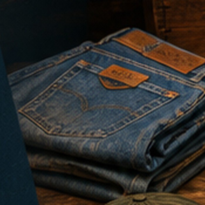 Vintage denim jeans
